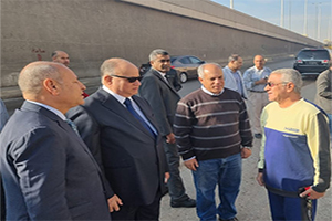 محافظ القاهرة يتفقد إزالة تعارضات توسعة طريق السويس