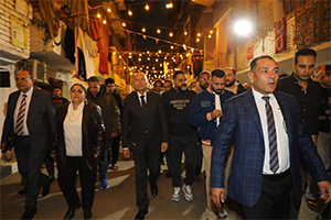 محافظ القاهرة يتفقد التجهيزات النهائية لإفطار 15 رمضان بالمطرية